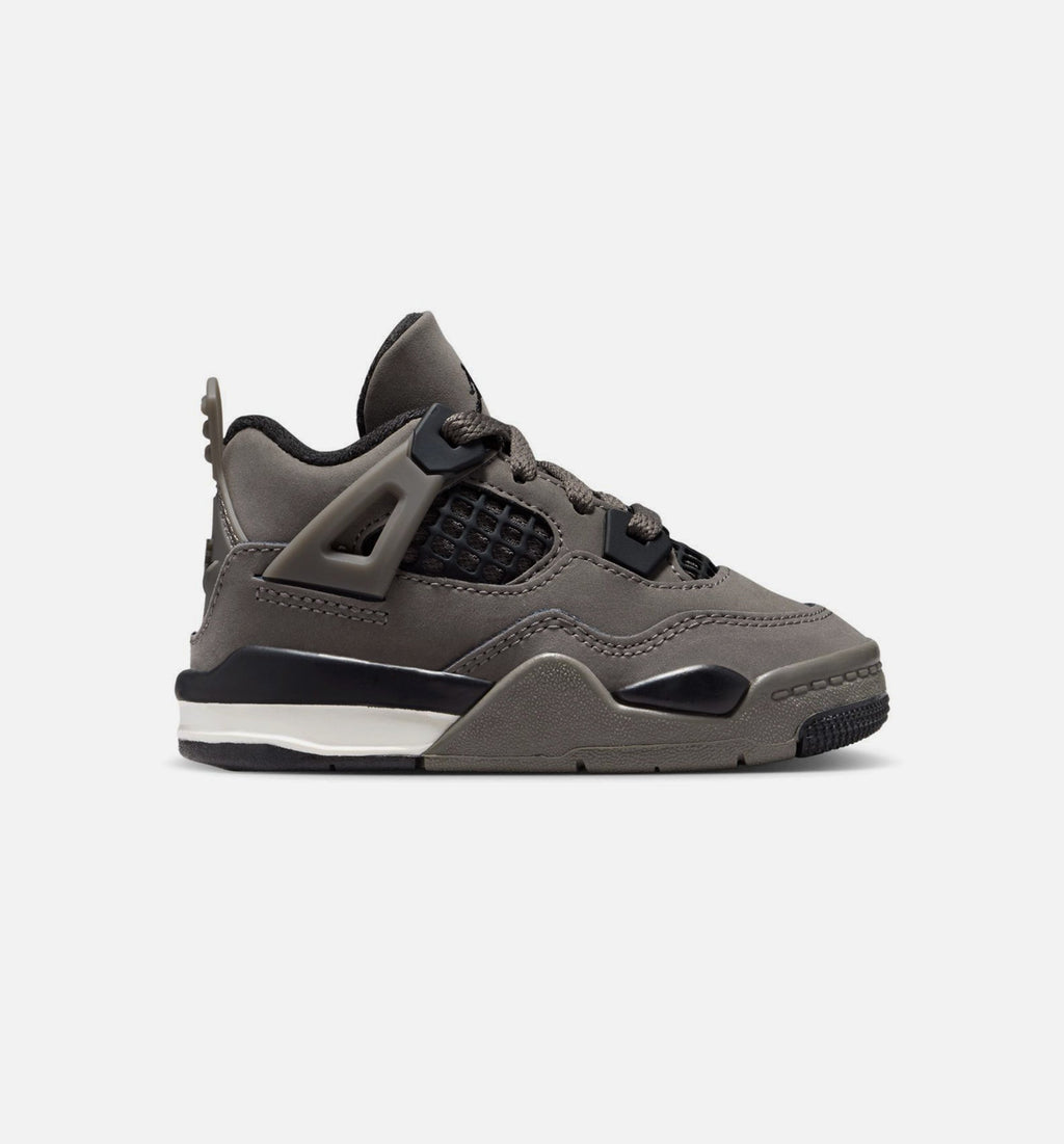 Air Jordan 4 Retro Cave Stone And Black 婴幼儿生活方式运动鞋 - 洞穴石/黑色/月粒灰