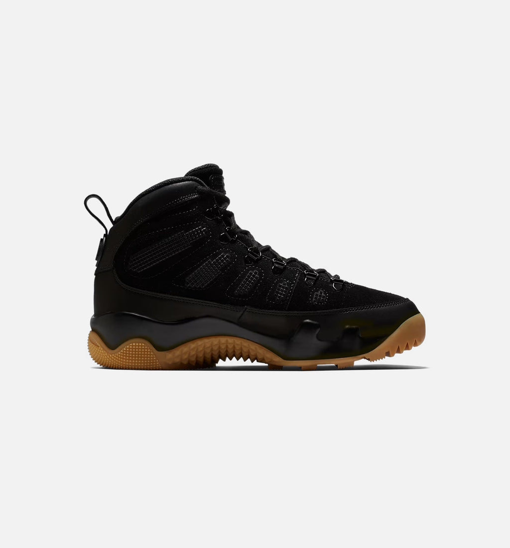 Air Jordan 9 Retro 男款生活方式靴子 - 黑色/黑色树轮弹浅棕