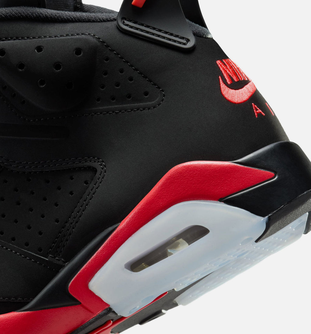 Air Jordan 6 Retro Infrared Salesman 男款生活方式运动鞋 - 黑色/淡红