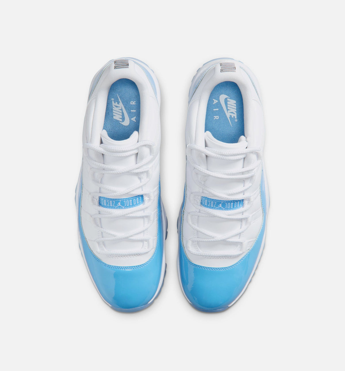 Air Jordan 11 Retro Low University Blue 男款生活方式运动鞋 - 白色/大学蓝/黑色