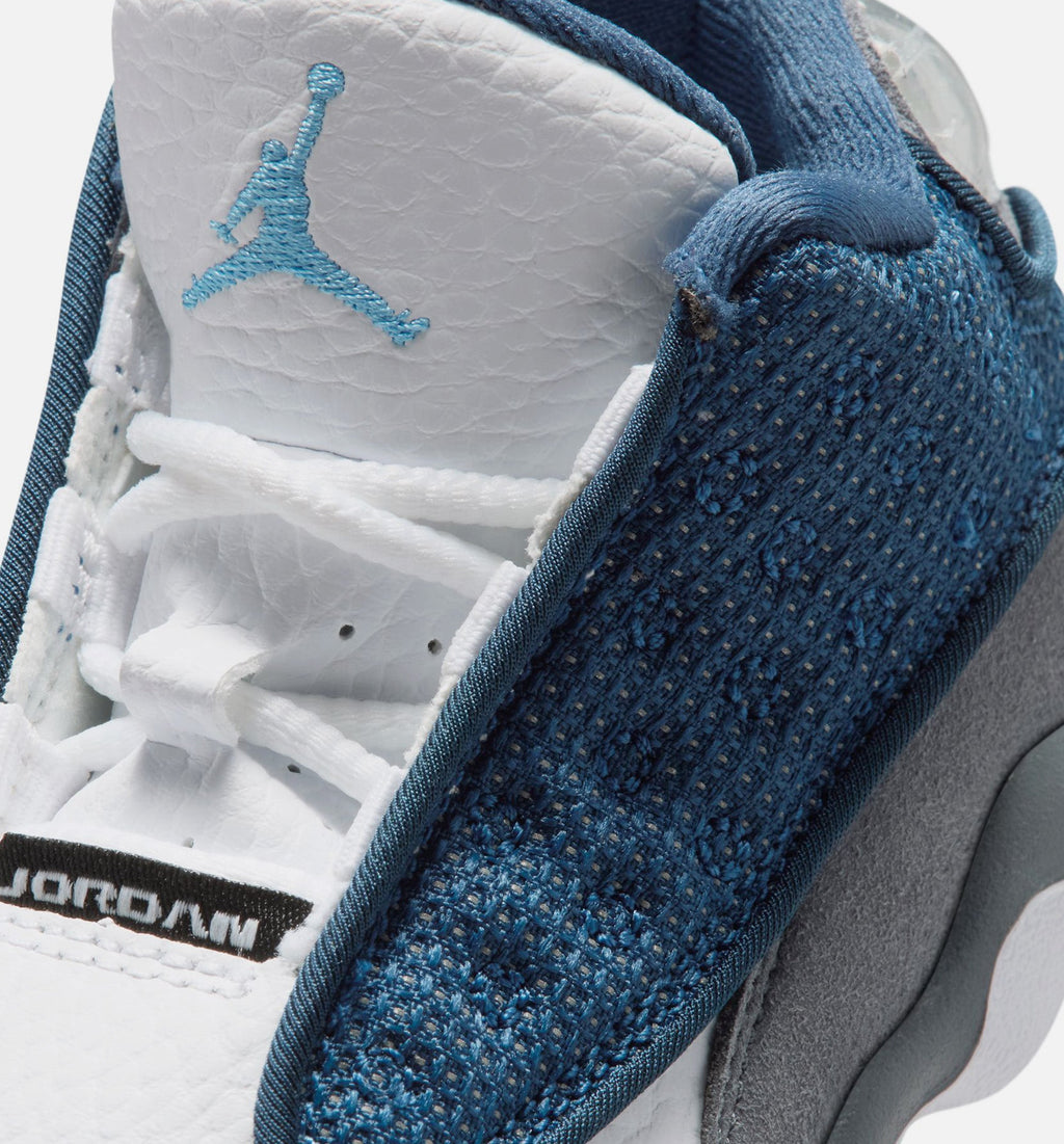 Air Jordan 13 Retro Navy And Flint Grey 婴幼儿生活方式运动鞋 - 深海蓝/学院蓝/燧石灰/白色