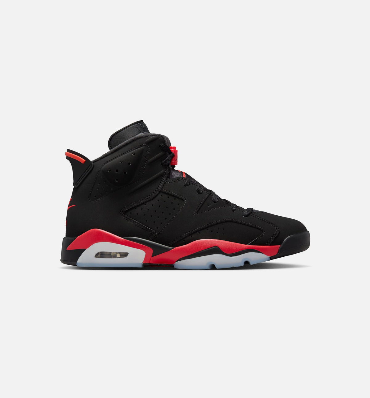 Air Jordan 6 Retro Infrared Salesman 男款生活方式运动鞋 - 黑色/淡红