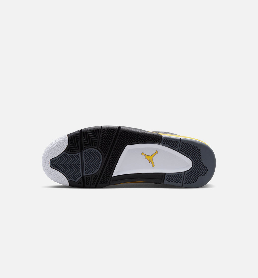 Air Jordan 4 Retro Rare Air Tour Yellow 男款生活方式运动鞋 - 白色/深蓝灰/黑色/巡回黄