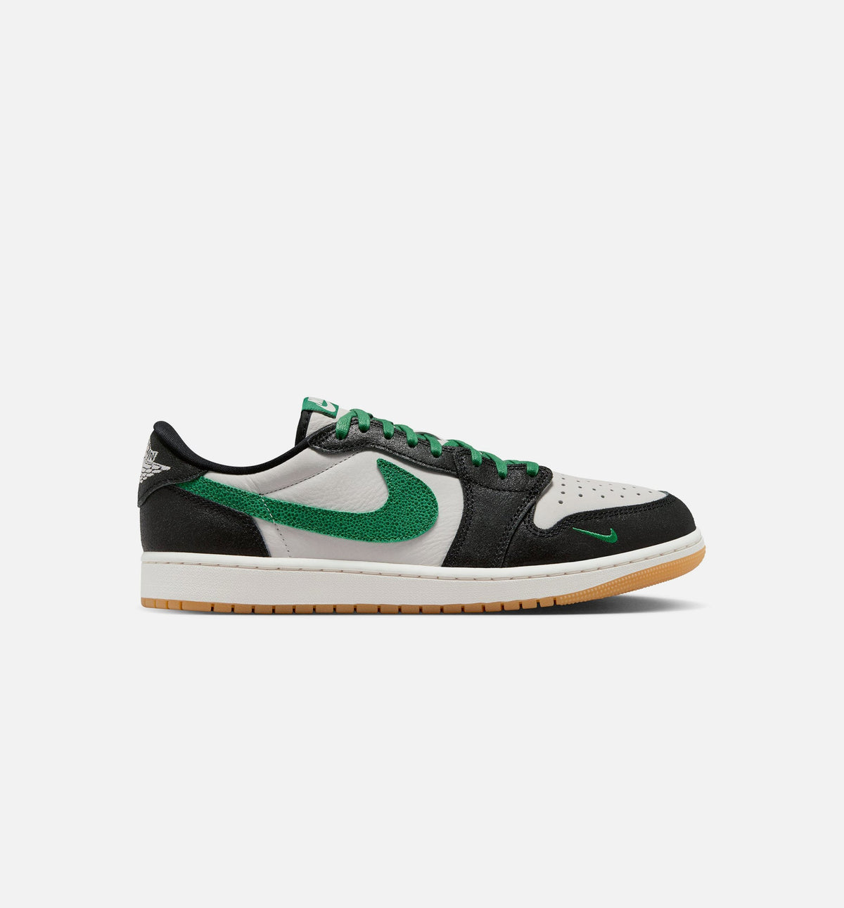 Air Jordan 1 Retro Low OG Phantom and Pine Green - 男款生活方式运动鞋（幻影白/松绣绿/黑）