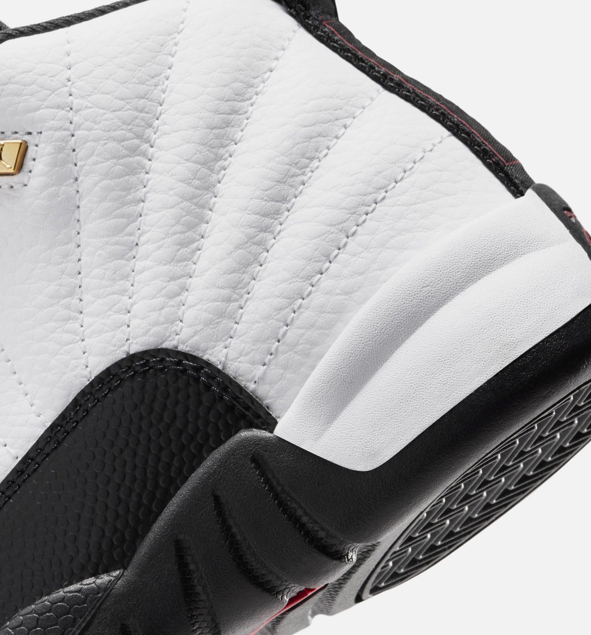 Air Jordan 12 Retro Taxi 学前儿童生活方式运动鞋 - 白色/黑色/出租车黄