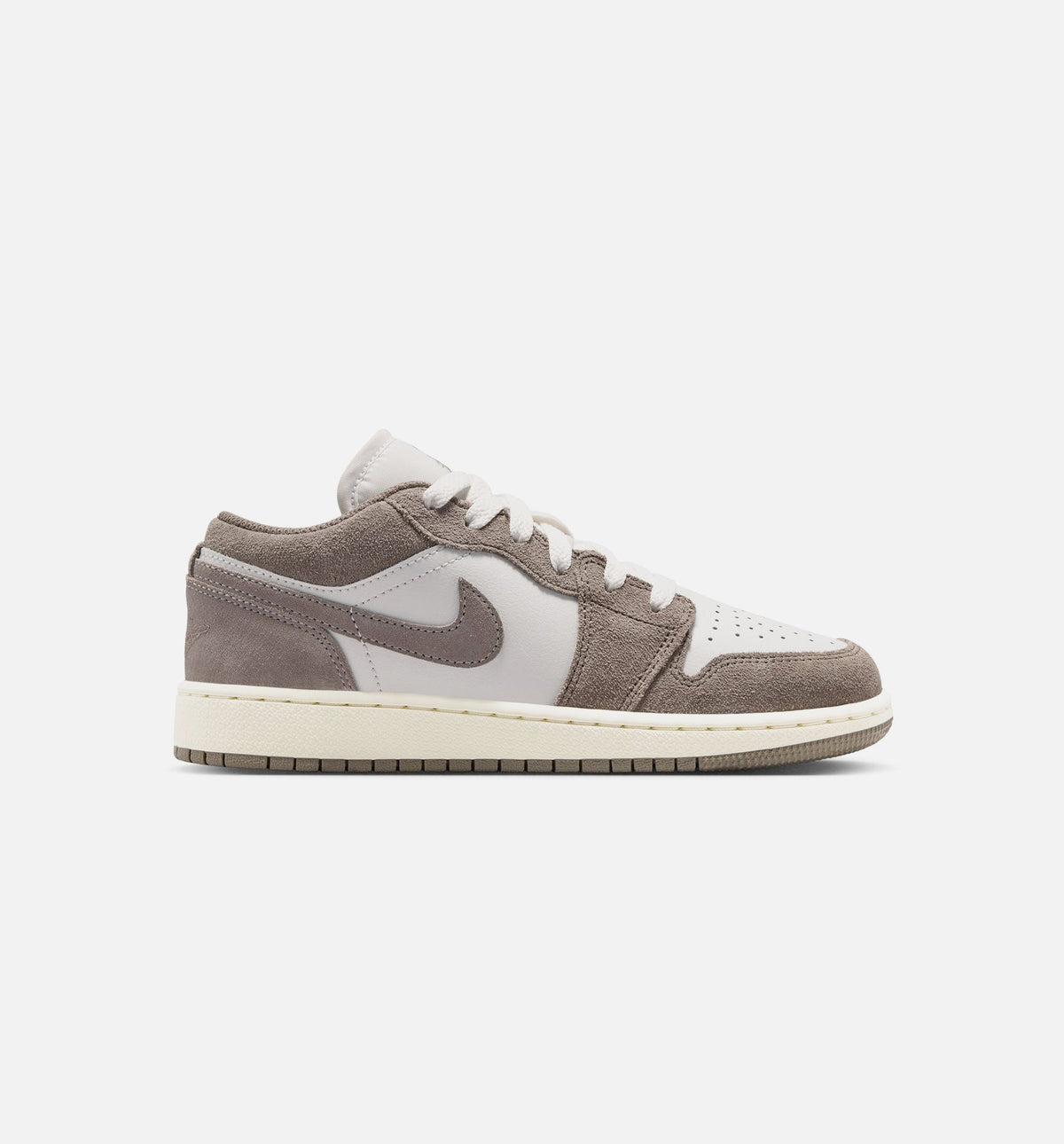 Air Jordan 1 Low Grade School - 青少年生活方式运动鞋（橄榄绿）
