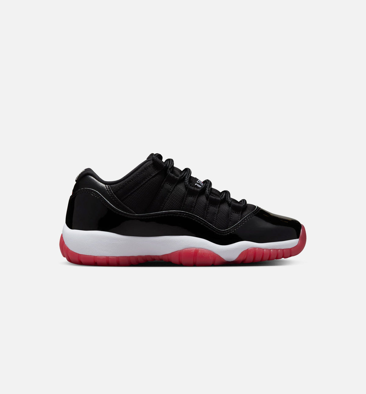 Air Jordan 11 Retro Bred 小学生生活方式运动鞋 - 黑色/校服红/白色