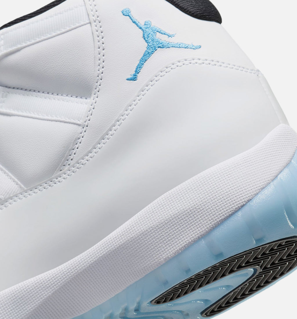 Air Jordan 11 Retro Legend Blue 男款生活方式运动鞋 - 白色/传奇蓝/黑色