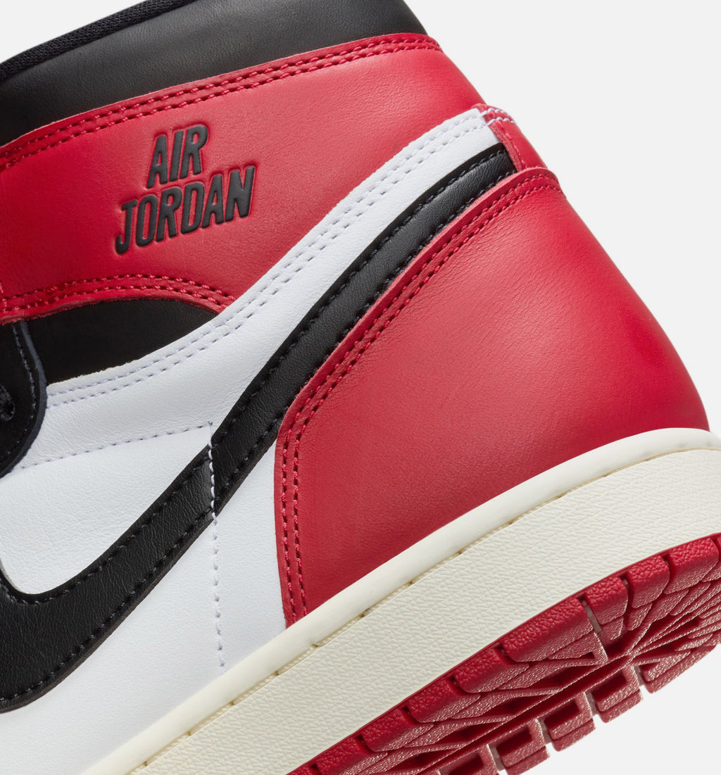 Air Jordan 1 Retro High OG Black Toe - 男款生活方式运动鞋（白/黑/红/帆布白）