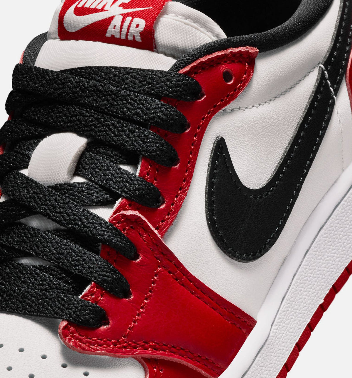 Air Jordan 1 Retro Low OG Chicago - 青少年生活方式运动鞋（红/黑/峰白）