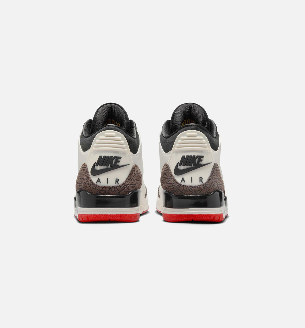 Air Jordan 3 Retro Sail and University Red - 男款生活方式运动鞋（帆布白/黑/大学红/淡象牙）