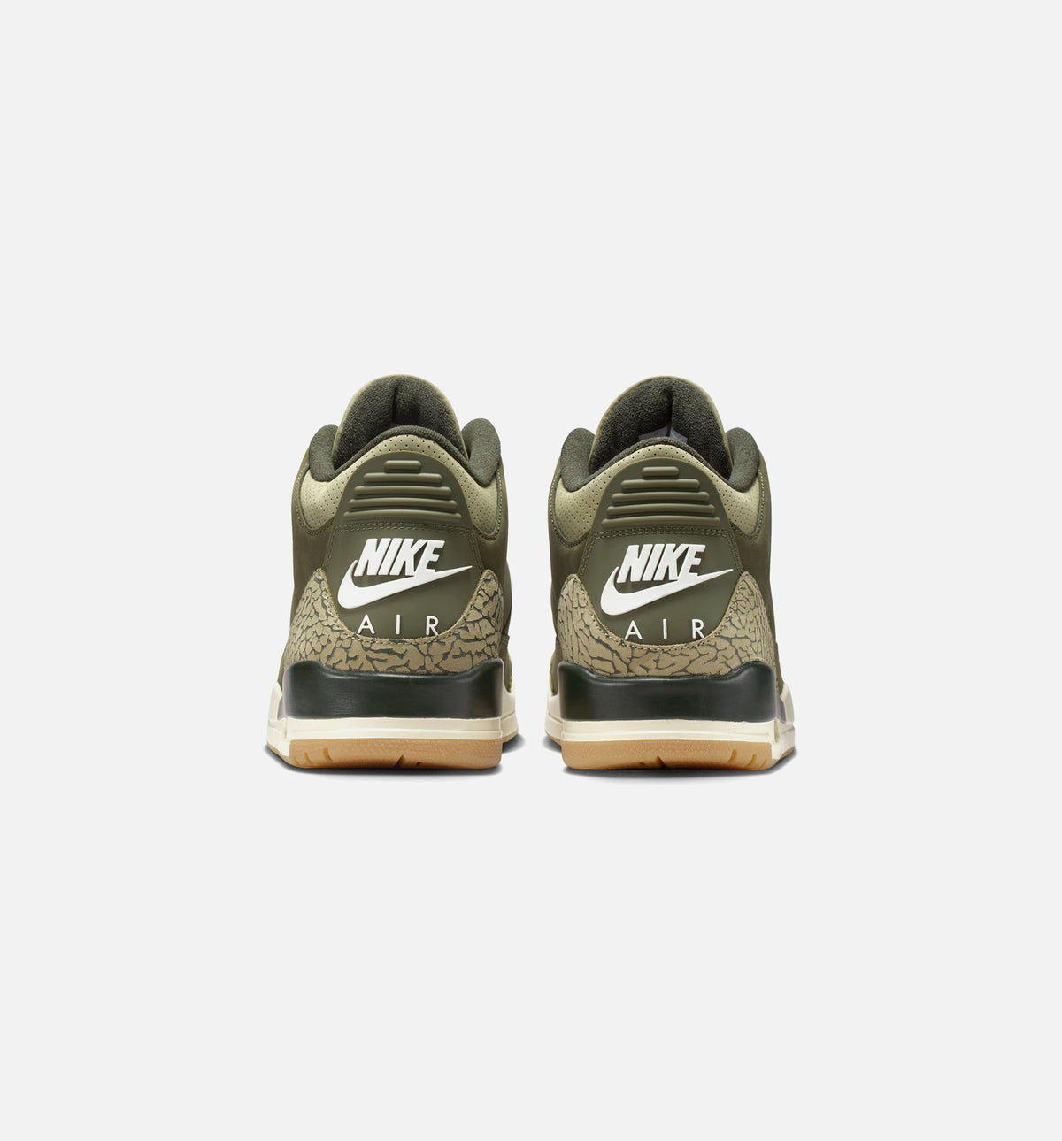 Air Jordan 3 Retro Medium Olive - 男款生活方式运动鞋（中橄榄绿/巫杆森综/中性橄榄/帆布白/火红）