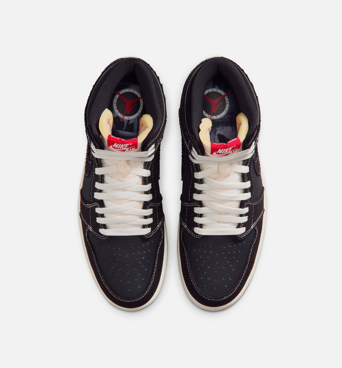 Air Jordan 1 Retro High OG Flight Club - 男款生活方式运动鞋（黑/大学红/帆布白/橡皮棕）