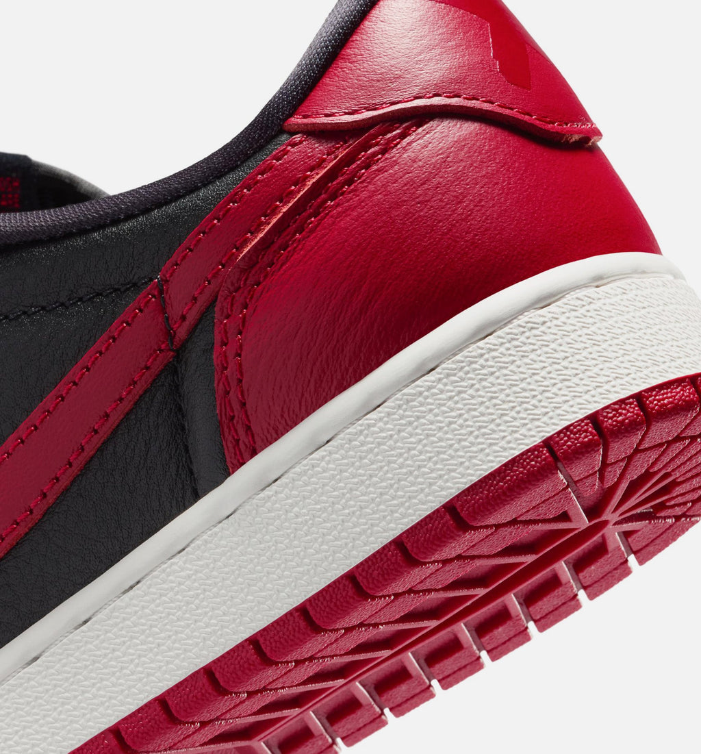 Air Jordan 1 Retro Low OG Banned - 青少年生活方式运动鞋（黑/红/峰白)