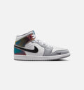 Air Jordan 1 Mid SE - 男款生活方式运动鞋（黑/白/狼灰）