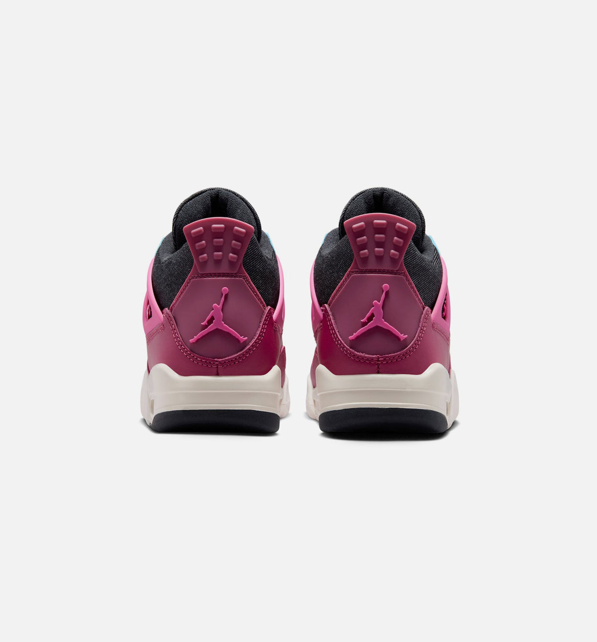 Air Jordan 4 Retro She's A Star 小学生生活方式运动鞋 - 甜甜甜茱/沙漠粉/深黑/粉笔