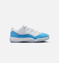 Air Jordan 11 Retro Low University Blue 男款生活方式运动鞋 - 白色/大学蓝/黑色