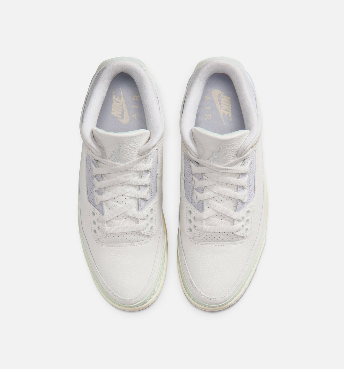 Air Jordan 3 Retro Sail and Jade Aura - 男款生活方式运动鞋（帆布白/翡翠晦光/晦光灰/冒柜舔红）