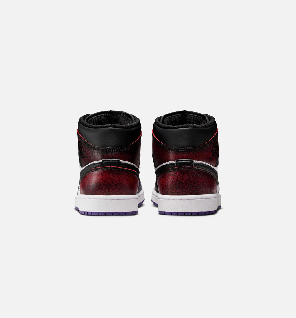 Air Jordan 1 Mid SE - 男款生活方式运动鞋（正红/白/宫廷紫/黑）