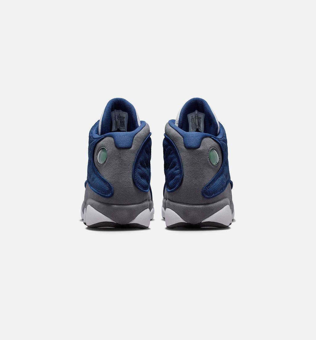 Air Jordan 13 Retro Navy And Flint Grey 男款生活方式运动鞋 - 深海蓝/学院蓝/燧石灰/白色