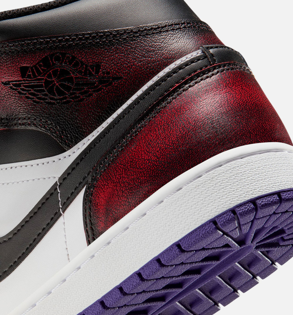 Air Jordan 1 Mid SE - 男款生活方式运动鞋（正红/白/宫廷紫/黑）