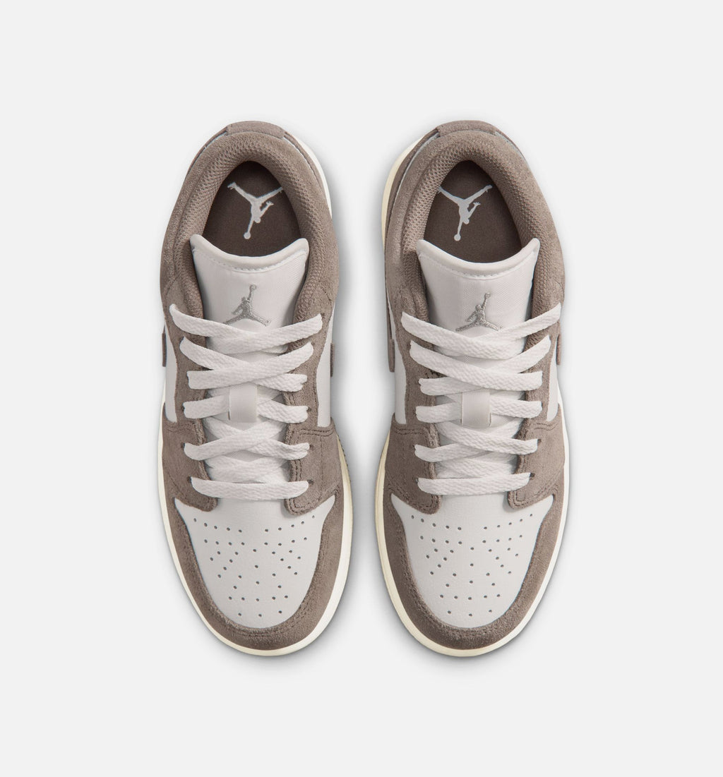Air Jordan 1 Low Grade School - 青少年生活方式运动鞋（橄榄绿）