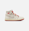 Air Jordan 1 High OG Rare Air Cinnabar - 女款生活方式运动鞋（帆布白/朱砂橙/浅骨白）