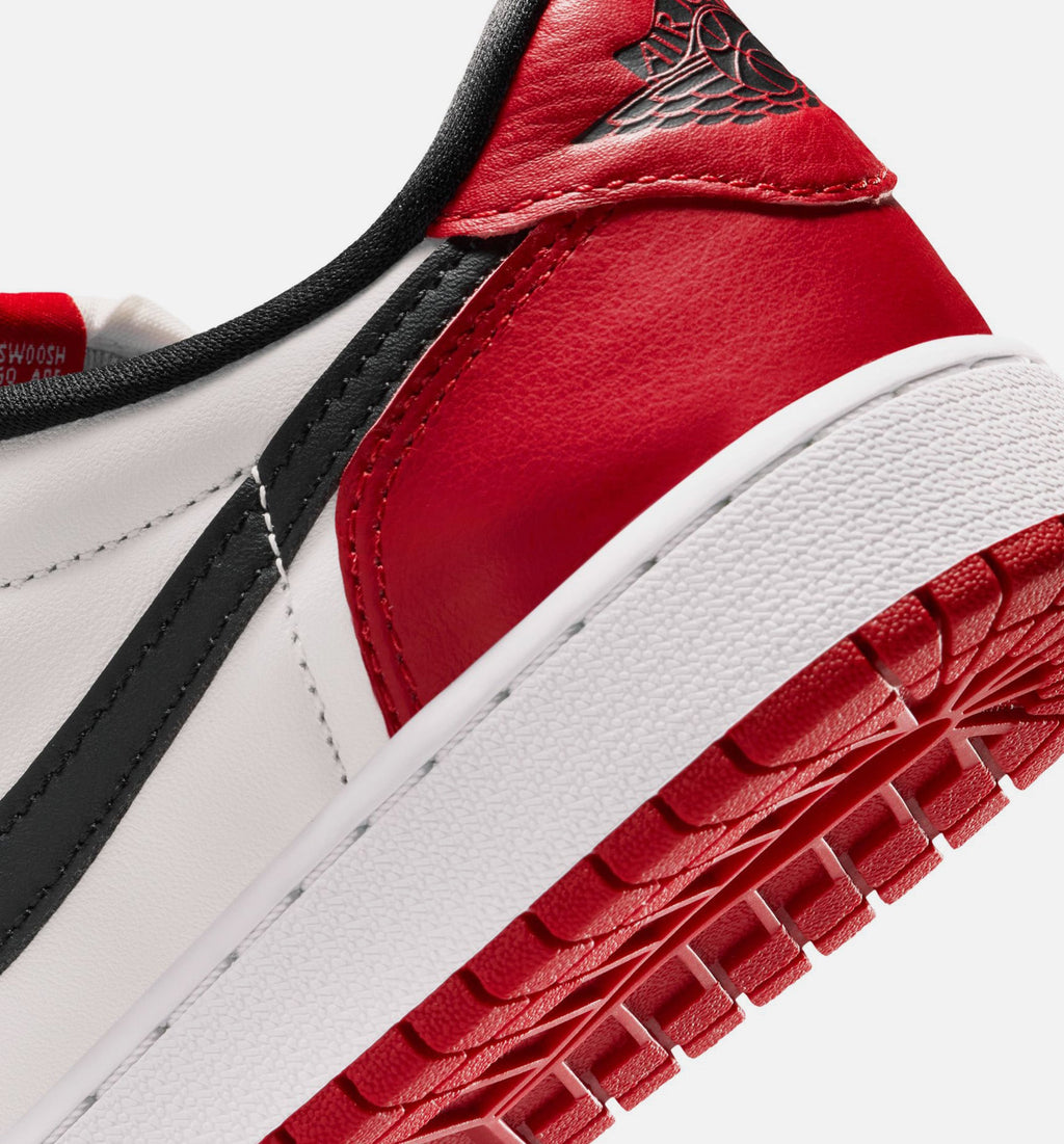 Air Jordan 1 Retro Low OG Chicago - 青少年生活方式运动鞋（红/黑/峰白）