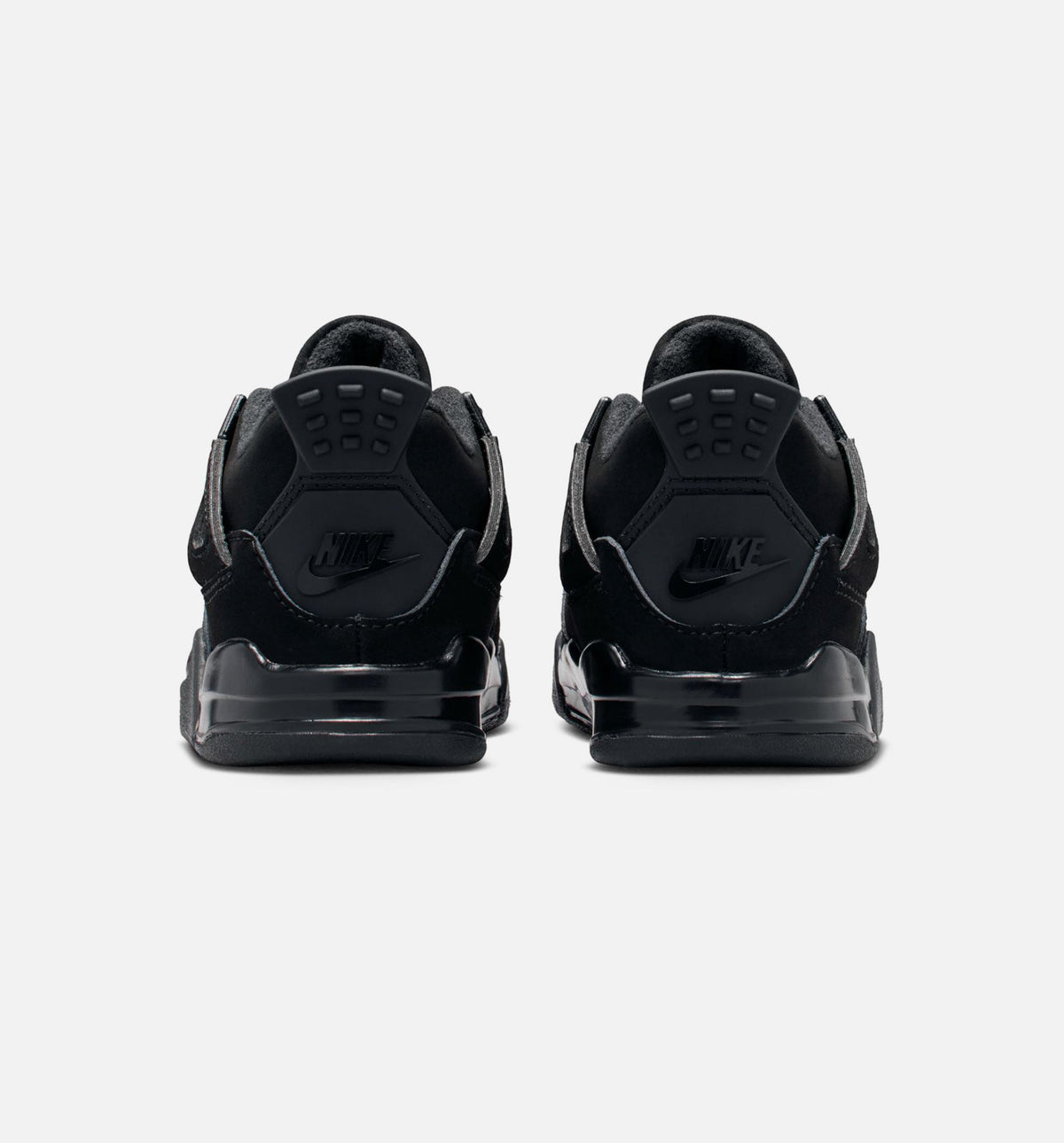 Air Jordan 4 Retro Black Cat 婴幼儿生活方式运动鞋 - 黑色/深黑/浅石墨灰
