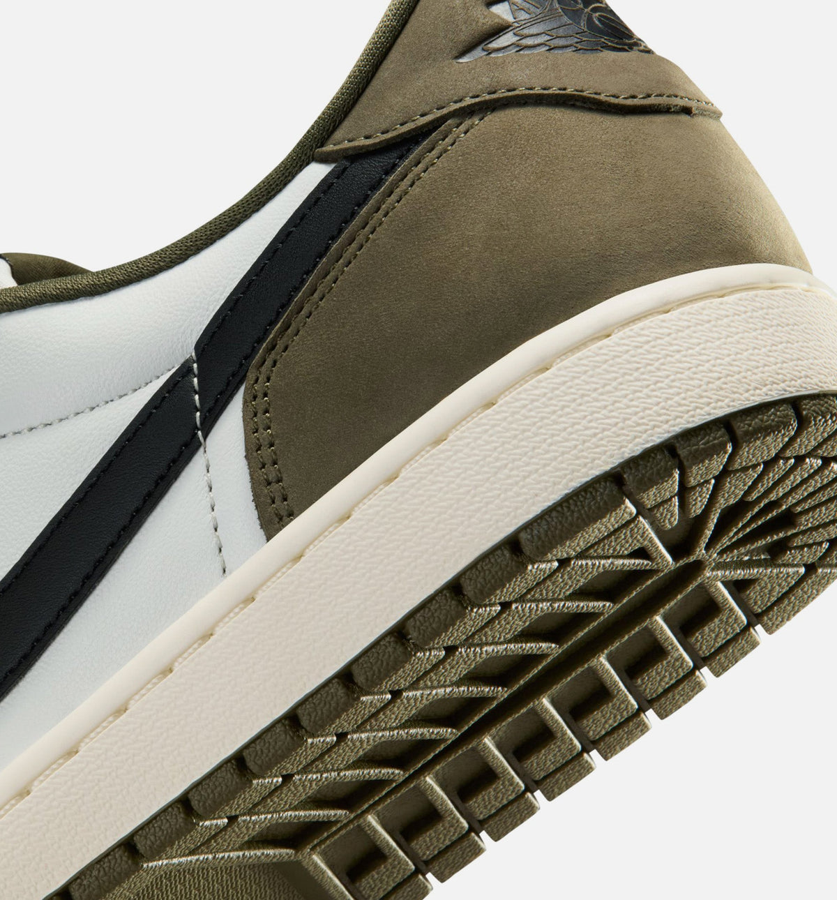 Air Jordan 1 Low - 男款生活方式运动鞋（帆布白/火焰红/学院灰/麻黄）