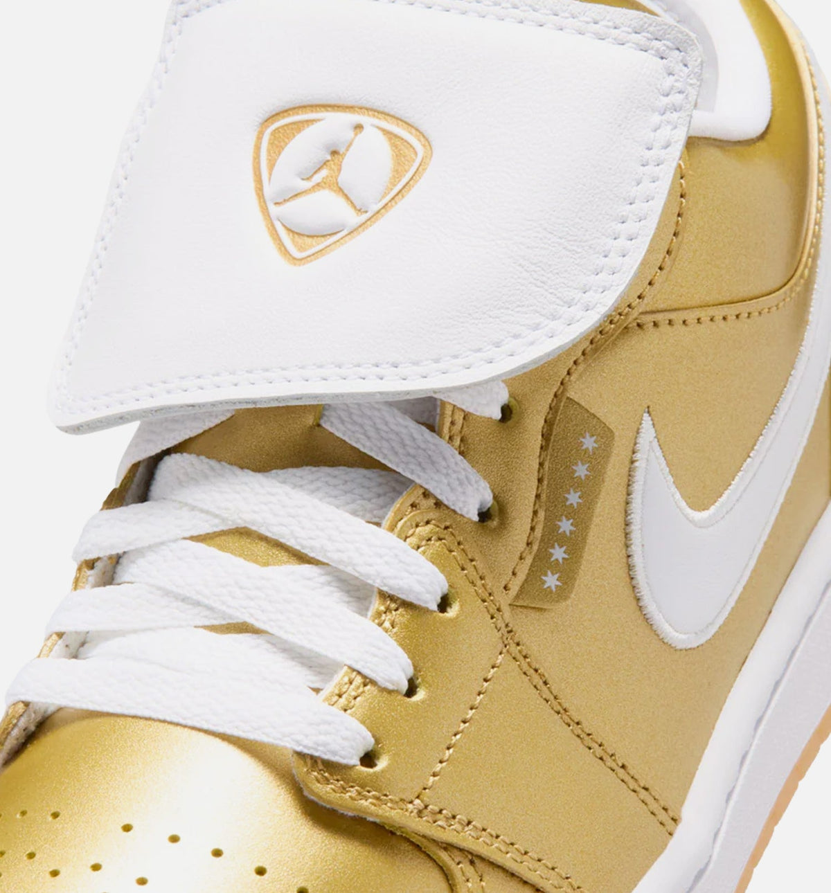 Air Jordan 1 Low - 女款生活方式运动鞋（金/白/橡皮黄）