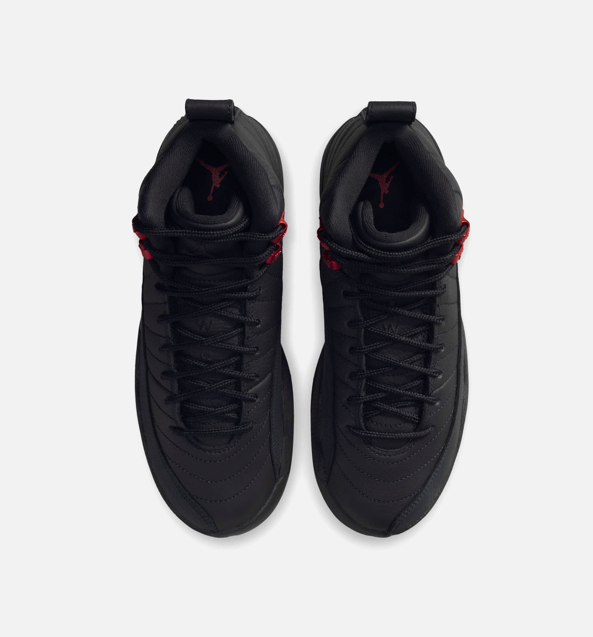 Air Jordan 12 Retro Bloodline 小学生生活方式运动鞋 - 黑色/校服红