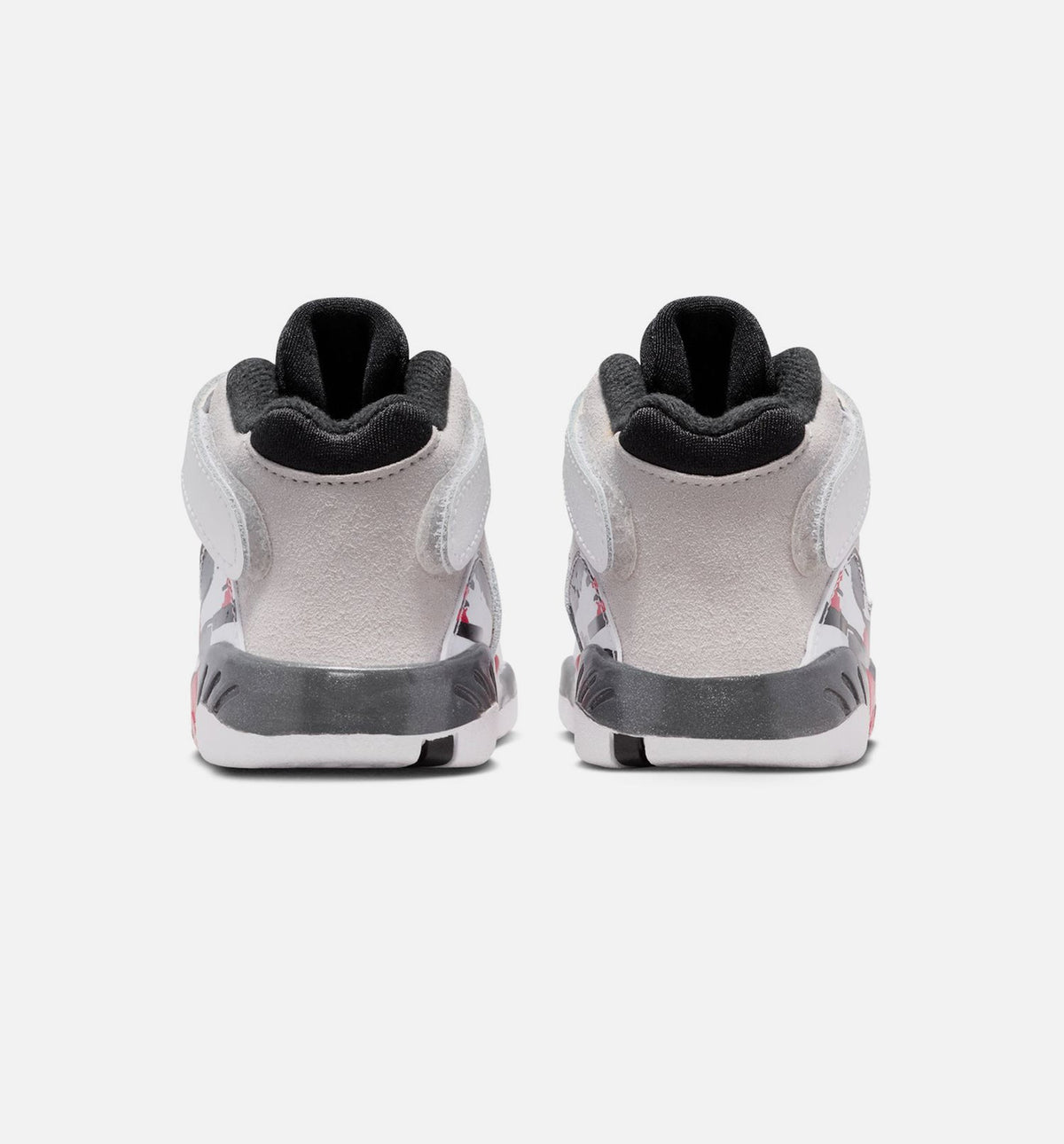 Air Jordan 8 Retro White And True Red 婴幼儿生活方式运动鞋 - 白色/黑色/纯红