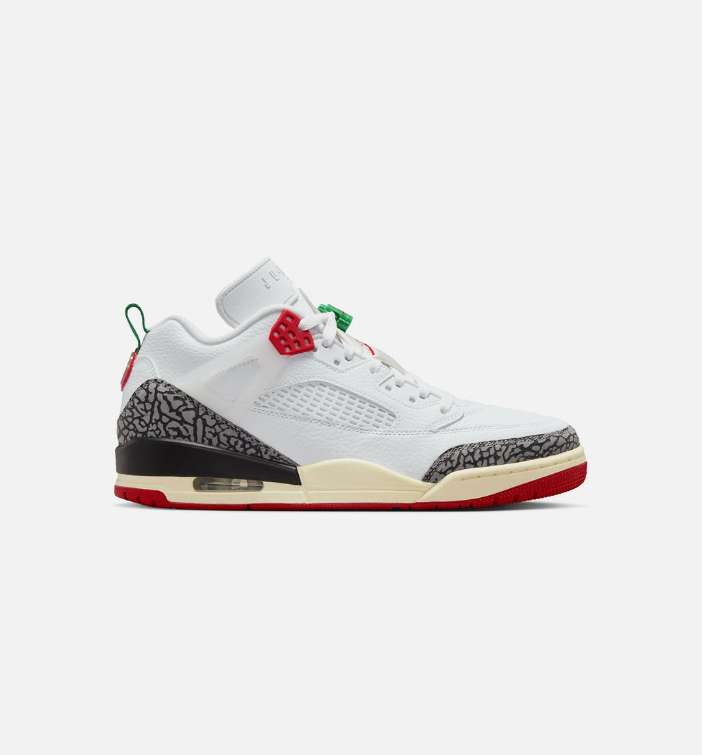 Spizike Low 男款生活方式运动鞋 - 白色/黑色/帆布白/大学红