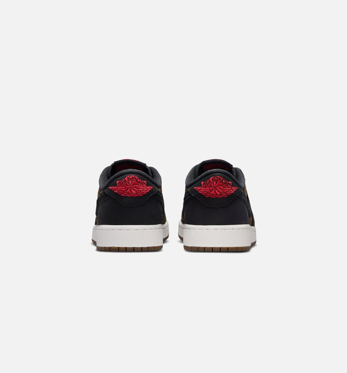 Air Jordan 1 Retro Low OG Laser - 青少年生活方式运动鞋（黑/红/峰白）