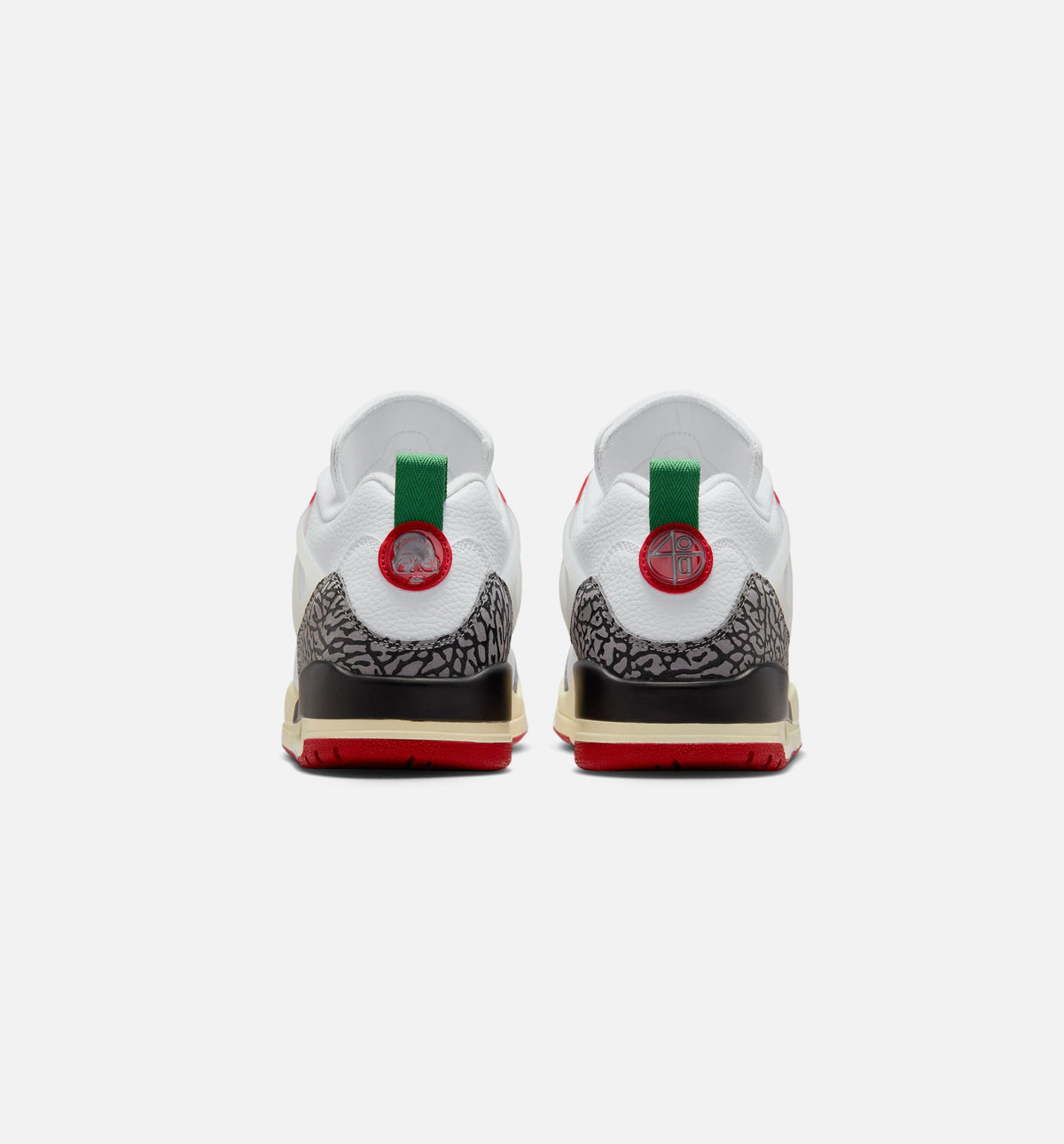 Spizike Low 男款生活方式运动鞋 - 白色/黑色/帆布白/大学红