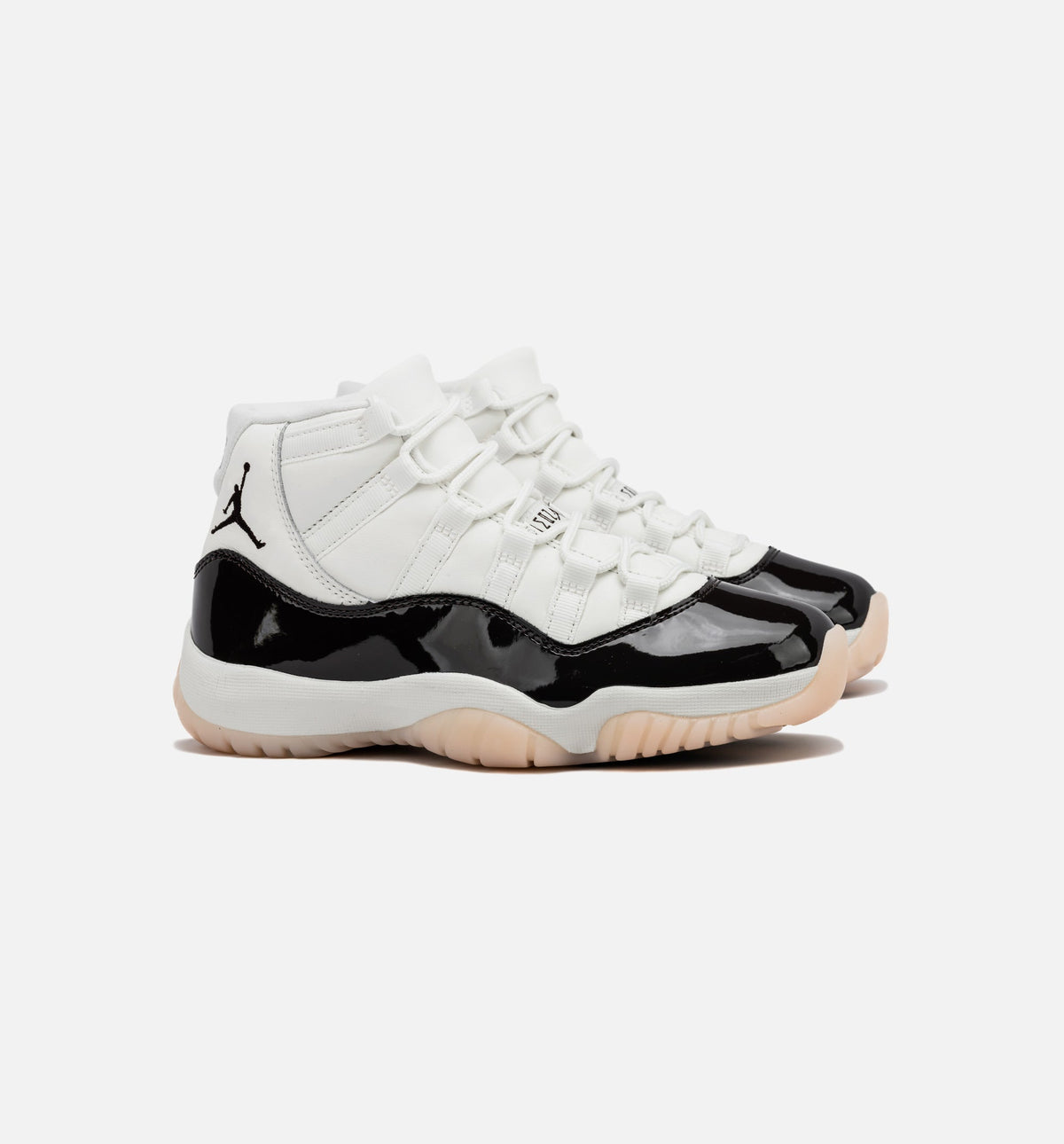 Air Jordan 11 Retro Neapolitan - 女款生活方式运动鞋（帆布白/丝绒棕/青紫霄）