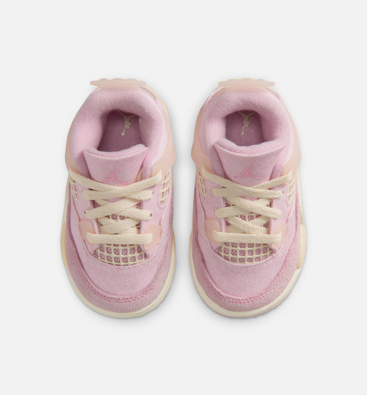 Air Jordan 4 Retro Pink Pearl And Iced Carmine 婴幼儿生活方式运动鞋 - 冰红/椒奶/深灰/沙麻/粉冰色