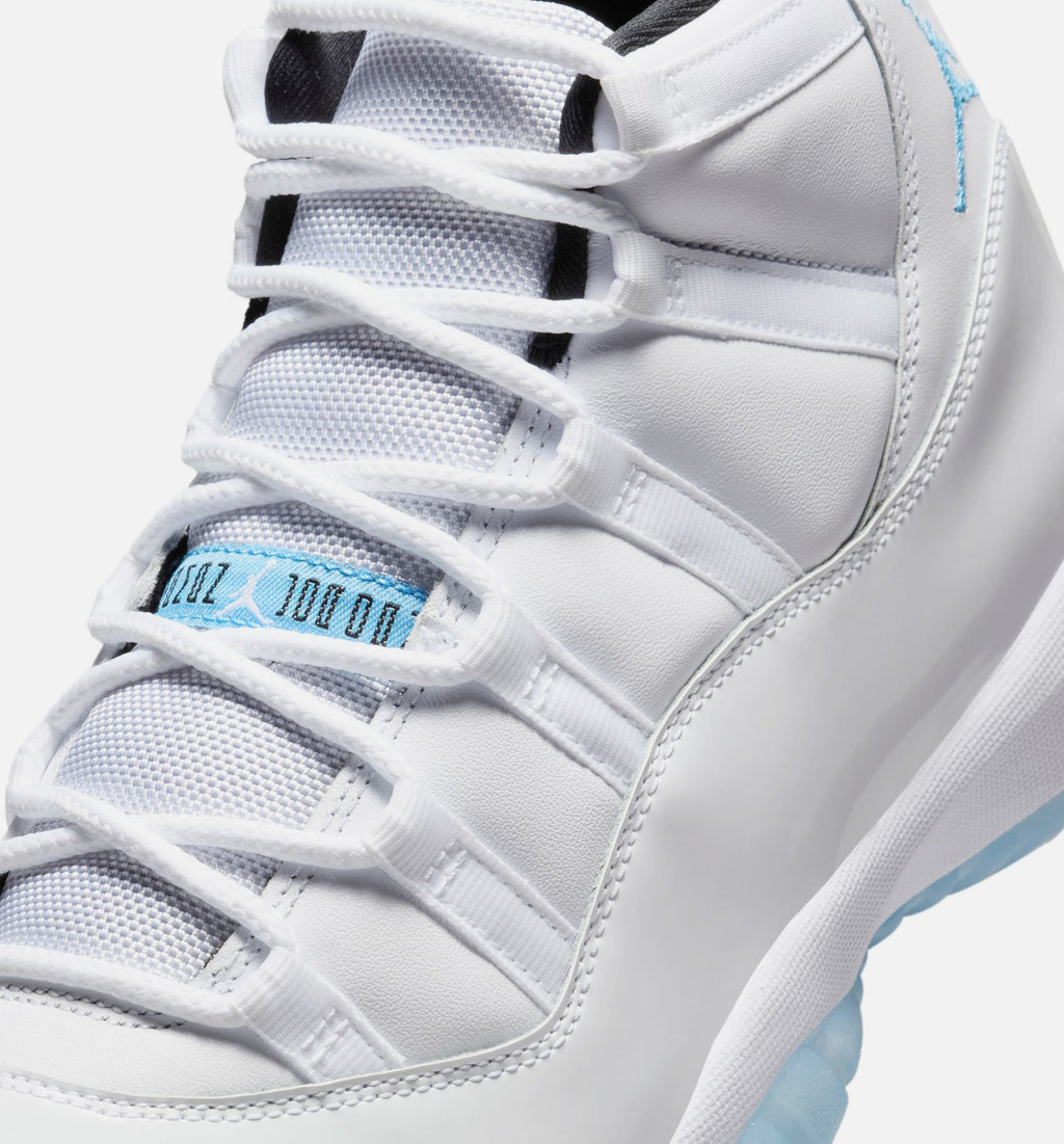 Air Jordan 11 Retro Legend Blue 男款生活方式运动鞋 - 白色/传奇蓝/黑色