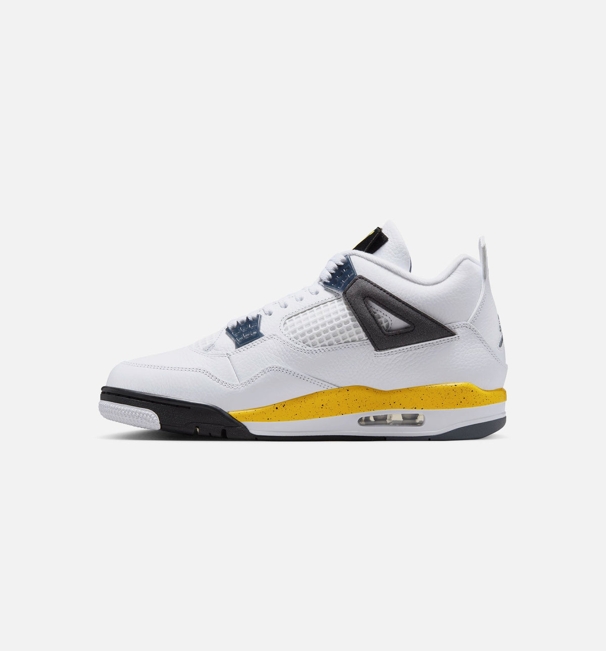 Air Jordan 4 Retro Rare Air Tour Yellow 男款生活方式运动鞋 - 白色/深蓝灰/黑色/巡回黄