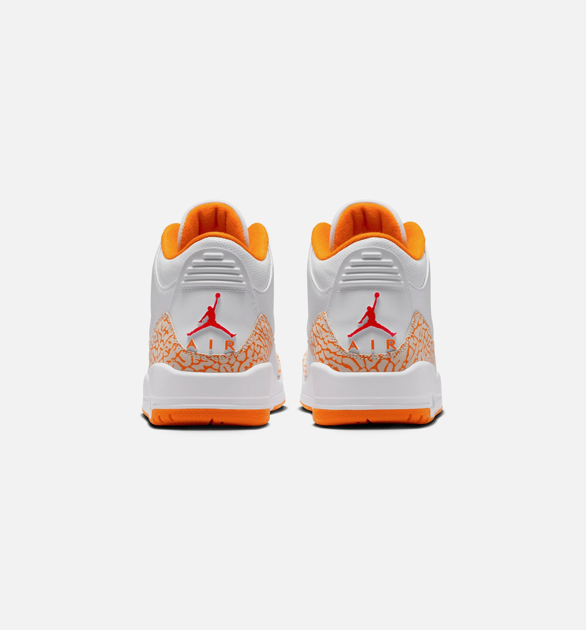 Air Jordan 3 Retro Orange Citrus - 女款生活方式运动鞋（白/多色）