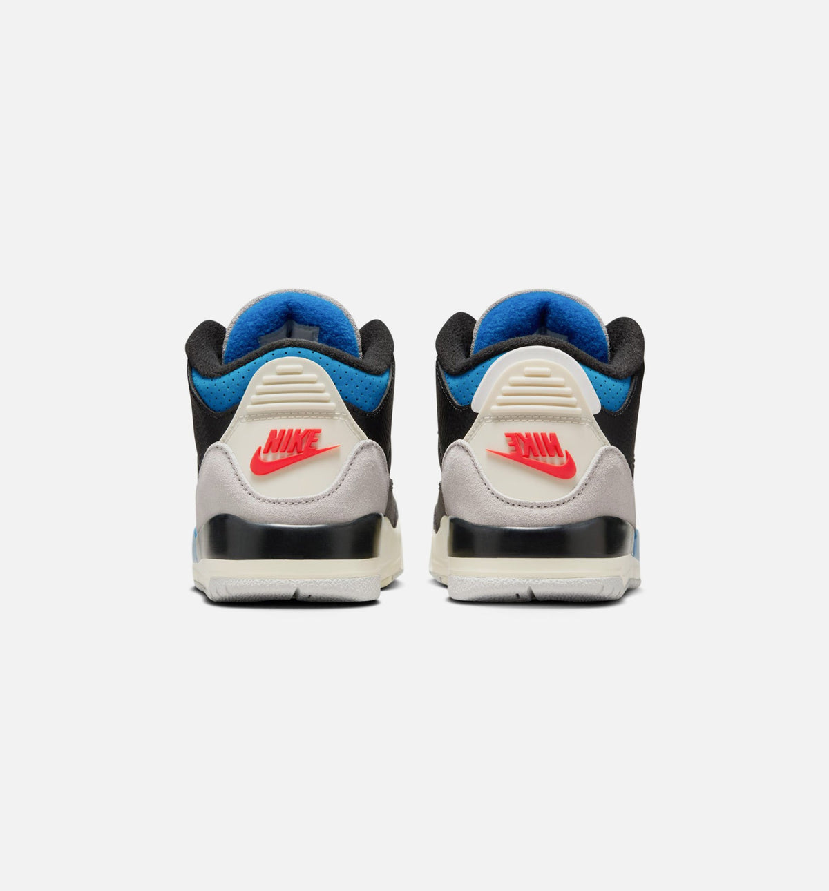 Air Jordan 3 Retro OG Rare Air - 学前儿生活方式运动鞋（黑/智利红/中性灰）