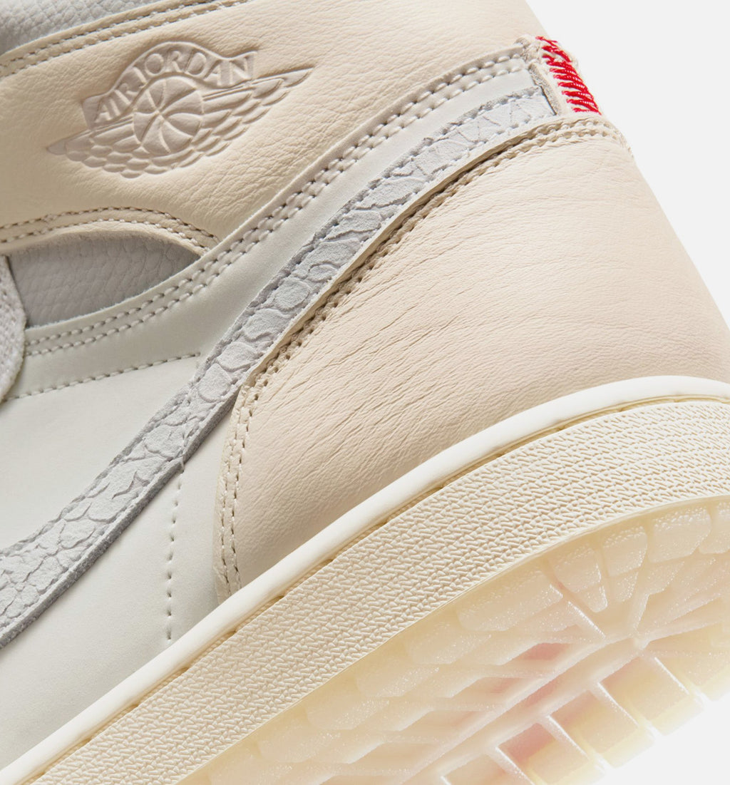 Air Jordan 1 Retro High OG Sail - 男款生活方式运动鞋（帆布白/大学红/淡象牙/源奴奶白/幻影白）