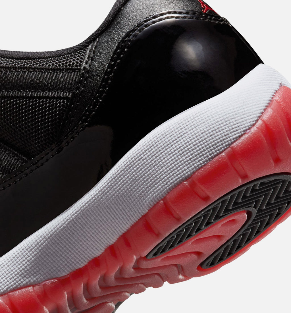 Air Jordan 11 Retro Bred 小学生生活方式运动鞋 - 黑色/校服红/白色