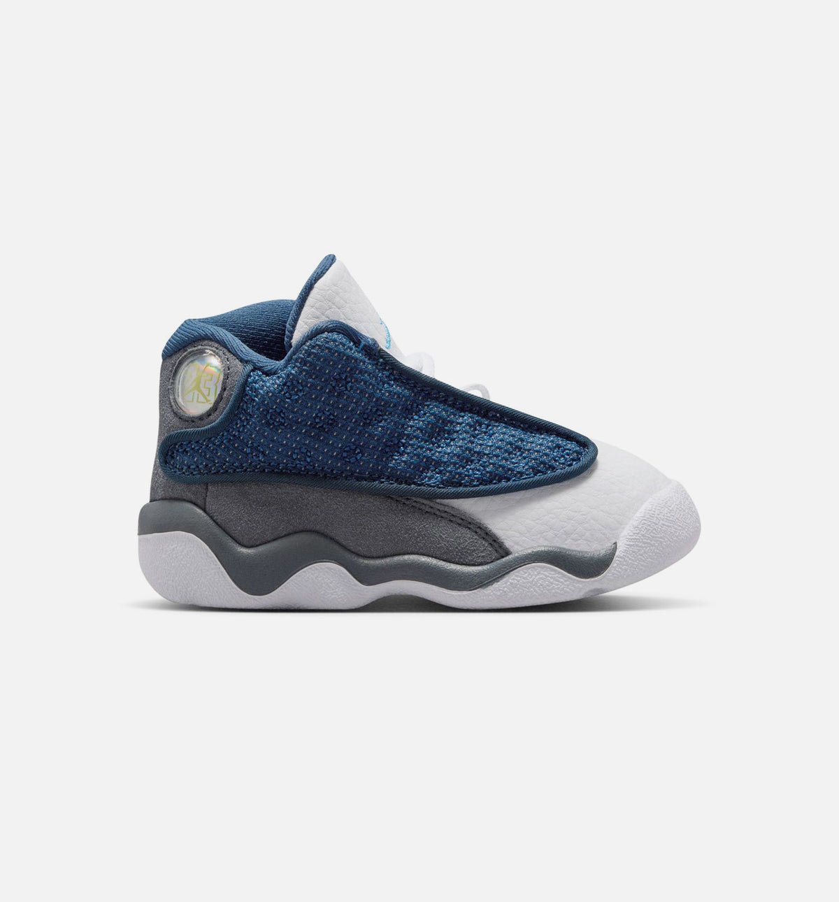 Air Jordan 13 Retro Navy And Flint Grey 婴幼儿生活方式运动鞋 - 深海蓝/学院蓝/燧石灰/白色