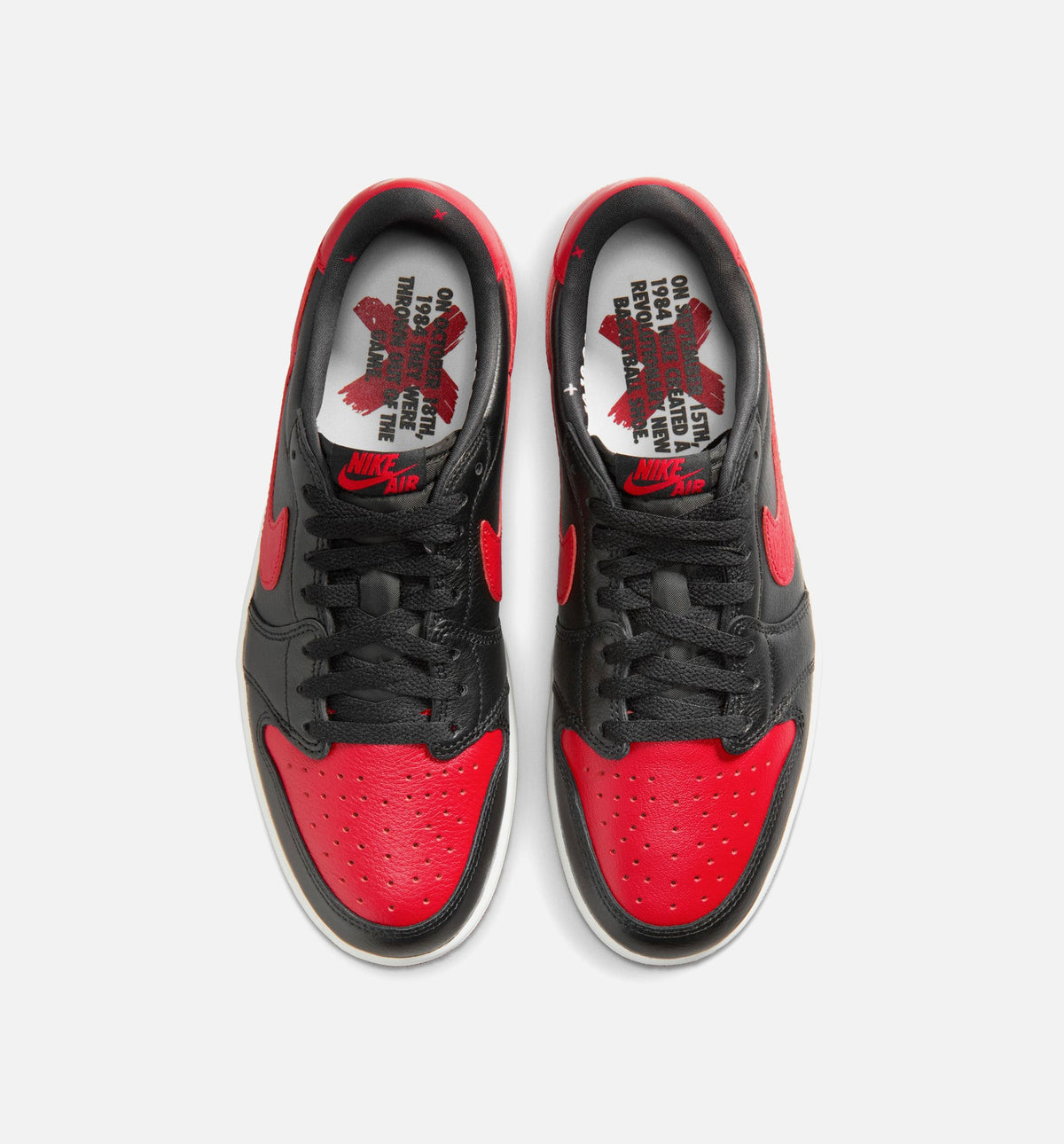 Air Jordan 1 Retro Low OG Banned - 男款生活方式运动鞋（黑/红/峰白)