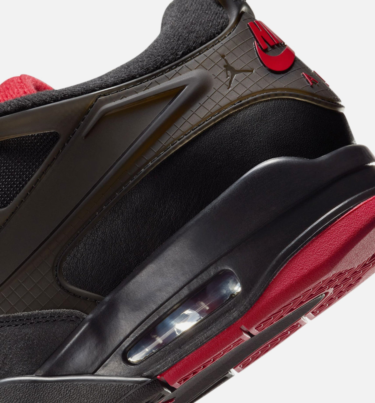 Air Jordan 4 RM Bred 男款生活方式运动鞋 - 黑色/红色