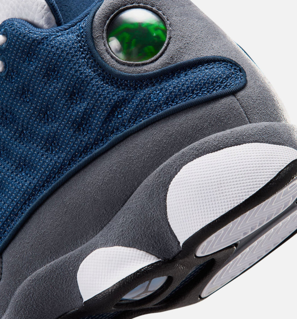 Air Jordan 13 Retro Navy And Flint Grey 大童生活方式运动鞋 - 深海蓝/学院蓝/燧石灰/白色