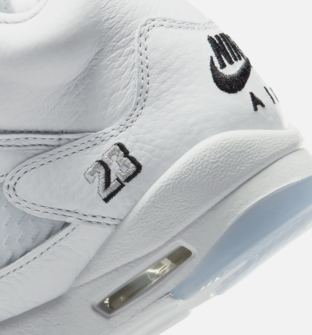 Air Jordan 5 Retro OG White Metallic 小学生生活方式运动鞋 - 白色/黑色/金属银