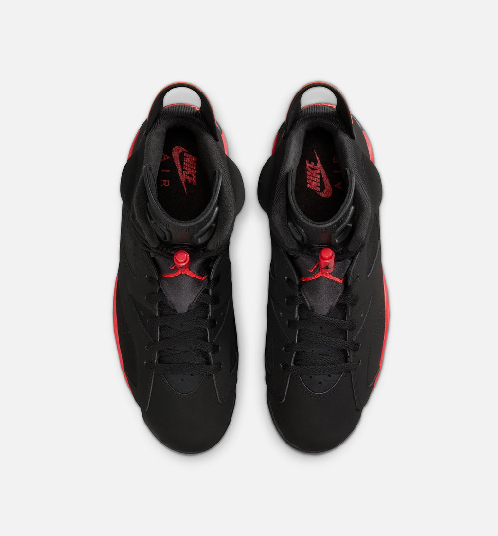 Air Jordan 6 Retro Infrared Salesman 男款生活方式运动鞋 - 黑色/淡红